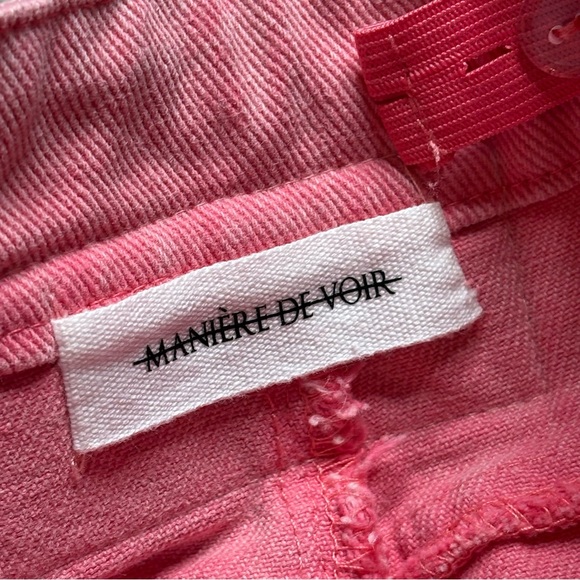 Maniere De Voir Pink Cargo Jeans - Picture 5 of 8
